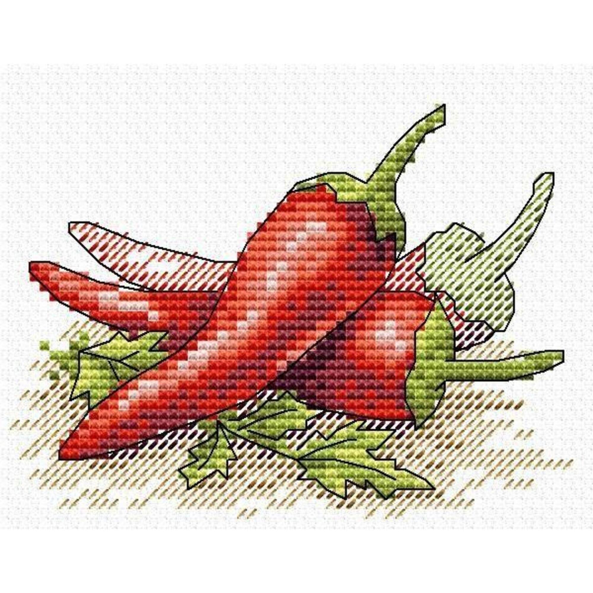 MP Studia Red Pepper Cross Stitch Kit